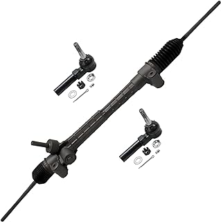 Detroit Axle - Rack and Pinion Kit for Chevy Equinox Saturn Vue Pontiac Torrent Complete Power Steering Rack & Pinion Assembly, 2 Outer Tie Rod Ends 2006 2007 2008 2009 Replacement