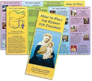 Religious Gift How to Pray the Rosary for Children Educational Guide Pamphlet