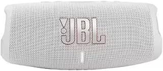 JBL تشارج 5 - مكبر صوت بلوتوث محمول مع تصنيف IP67 لمقاومة المياه والغبار ومنفذ USB بلون ابيض، (JBLCHARGE5WHTAM)