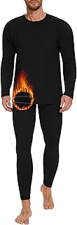 Thermal Underwear for Men Long Johns Set - Fleece Lined Base Layer for Cold Weather Winter Clothes