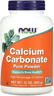 Now Foods - Calcium Carbonate Powder | Pure Calcium Carbonate for Healthy Bones and Teeth - 340 g