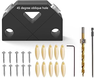 اداة تثقيب للثقب، مجموعة ادوات حفر النجارة بزاوية 45 درجة، اداة مساعدة للثقب لاعمال النجارة