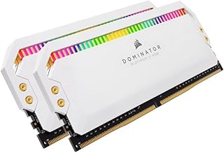 ذاكرة مكتبية AMD محسنة دومينيتور بلاتينيوم بالفضاء اللوني RGB 16 جيجا (2x8 جيجا) DDR4 3200 (PC4-25600)، سي 16، 1.35 فولت من كروسير- ابيض، سعة 16.0 GB