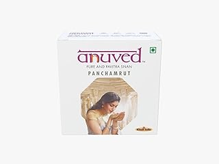 Anuved Panchamrit Soap | Pack Of 3 | 125g Each | Contains Pure Cow Milk, Curd, Ghee, Organic Jaggery & Honey | Enriched with Rishikesh Gangajal | Healing and Moisturizing Herbal Soap for Dry Skin