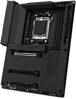 مجموعة شرائح NZXT N7 B650 - N7-B65XT-B1 - AMD B650 تدعم مقبس 7000 رايزن وحدة المعالجة المركزية - لوحة الام ايه تي اكس للالعاب - درع I/O خلفي مدمج - اتصال واي فاي - اسود من ان زد، اللوحة الأم، LGA 1700