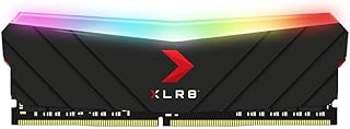 ذاكرة كمبيوتر مكتبي XLR8 DDR4 RAM سعة 8 جيجا تردد 3600MHz بالفضاء اللوني ابيك-اكس RGB للالعاب من بي ان واي، سعة 8.0 GB