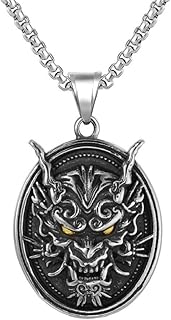 Dragon Necklace for Men, Stainless Steel Dragon Skull Necklace, Nordic Viking Dragon Head Pendant Necklace, Chinese Dragon Amulet Necklace, Punk Animal Dragon Jewelry, NO