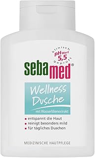 سيباميد غسول سبا شاور مرطب ومنعش بدرجة حموضة 5.5، عطر مريح مع مستخلص زنبق الماء بدون صابون ومنظف جسم قلوي، 6.8 اونصة سائلة (200 مل)