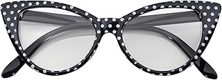 OWL Cateye Sunglasses for Women, Classic Vintage High Pointed Winged 1950s Inspired Glasses Retro Design