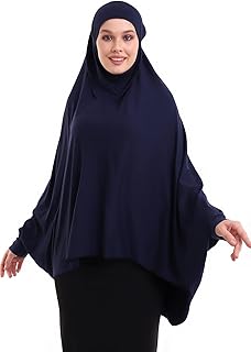 Women Muslim Hijab Cover, Islamic Khimar, Long Salah Clothes. Prayer Hijab for Women