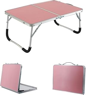 ONBYUV Portable Folding Aluminum Alloy Laptop Table Sofa Bed Office Laptop Stand Desk Computer Notebook Student Bedroom Table