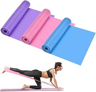 Resistance Bands with 3 Resistance Levels Skin-Friendly Resistance Fitness Exercise Loop Bands Men Women for Strength Training Yoga Gym Pilates Fitness Stretching Home Gym