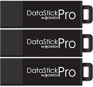 سنتون ذاكرة فلاش USB 3.0 من داتا ستيك برو، سعة 64 جيجابايت × 3، اسود (S1-U3P6-64G-3B)، سعة 64.0 GB