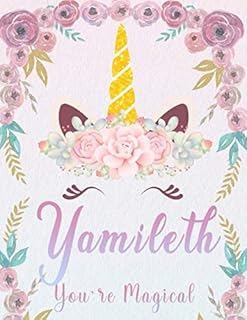 Yamileth: Personalized Unicorn Sketchbook For Girls With Pink Name. Unicorn Sketch Book for Princesses. Perfect Magical Unicorn Gifts for Her as ... Learn to Draw. (Yamileth Unicorn Sketchbook)