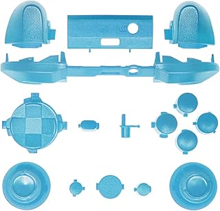 مجموعة ازرار بديلة كاملة غير لامعة لجهاز Xbox Series X/S، قطع غيار اصلاح مصدات LB RB LT RT وD-pad وABXY وبدء التشغيل والمزامنة والمشاركة لوحدة تحكم Xbox Series X/ S (ازرق فاتح)