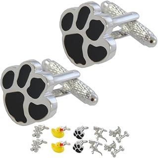 Luxury Cufflinks for Men with Presentation Gift Box - Solid Brass - Animals