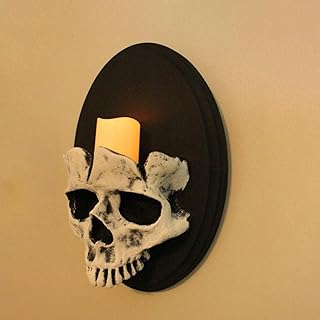 Skeleton Wall Candle Holder Horror Decoration for Party