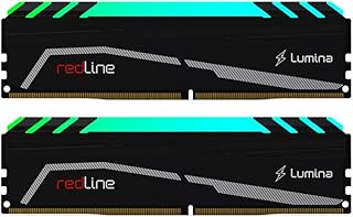 درام DDR4 RGB للالعاب ريدلاين لومينا من ماشكن - UDIMM 32 جيجابايت (2×16) - 3600 ميجاهيرتز (PC4-28800) *CL-16* – 288-دبوس 1.4 فولت رام للكمبيوتر المكتبي – XMP – مشتت حراري LED - (MLA4C360GKKP16GX2(