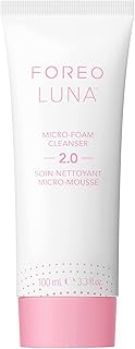 FOREO LUNA Micro-Foam Face Cleanser 2.0 - Face Wash - Pore Minimizer - All Skin Types Facial Cleanser - Travel Size - Vegan - Vitamin E - Facial Skin Care Products - 0.67 fl.oz