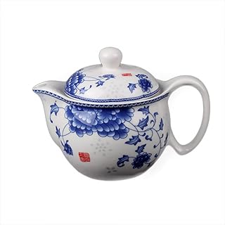 Ceramic Tea Pot - 350ml Chinese Traditions Kungfu Tea Pot， Travel Office Tea Set Double Belt Filter Porcelain Tea Cup，Kettle Porcelain Teaware，As Shown 2-Universal size