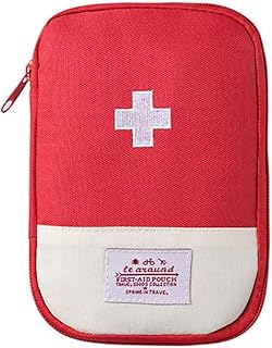 SAMEH® Mini First Aid Kit Travel Pouch Medicine Storage Bag for Outdoor Medical Bag Emergency Survival- 7x5 inch (S, 1) (Empty Pouch, Color as Available)