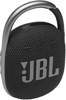 JBL مكبر صوت كليب 4 بلوتوث محمول مع حلقة تعليق مدمجة، مقاوم للماء والغبار، بطارية 10 ساعات - اسود