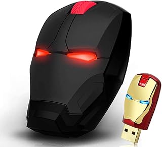 ماوس ضوئي لاسلكي محمول 2.4 جيجا مع مستقبل USB لاجهزة نوت بوك والكمبيوتر واللابتوب وماك بوك + ذاكرة فلاش USB 8G