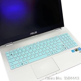 COMP-SA - 15 inch notebook Silicone Protective Keyboard Cover for ASUSs Eeebook E502 E502s E502M E502MA e502sa px552L E502ma2940 E502SA3150 (whiteblue)