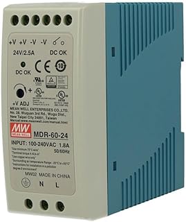 مينويل MEAN WELL DIN Rail Power Supply 60 واط 24 فولت 2.5 أمبير