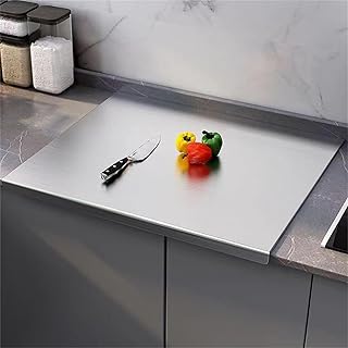 TMOHRA Lipstick cutting board, kitchen 304 stainless steel cutting board, L-shaped pastry board, pinch board cutting pad, large stainless steel cutting board for meat and vegetables (30cm x40cm)