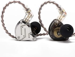 سماعات اذن فائقة الوضوح معدنية للتركيب داخل الاذن KZ ZS10 برو مزودة ببرنامج تشغيل 4BA+1DD 5 من لينسول وبغطاء الستانلس ستيل وكابل بدبوسين قابل للفصل بميكروفون اسود سلكي