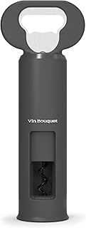 VIN BOUQUET FID 680 3 في 1 اسود، فتاحة زجاجات، فتاحة زجاجات، فلتر، بلاستيك