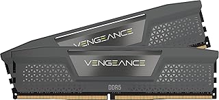 كورسير ذاكرة RAM DDR5 32GB (2x16GB) 6000MHz CL28 AMD اكسبو انتل XMP iCUE من فينجانس - رمادي (CMK32GX5M2B6000Z28)