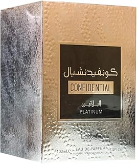 لطافة عطر كونفيدنشال بلاتينيوم او دي بارفان 100 مل لعطر منعش يدوم طويلا، للجنسين