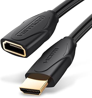 فينشن كيبل وصلة HDMI بطول 1.6 قدم، 4K 60Hz ذكر الى انثى متوافق مع الكمبيوتر واللابتوب وXbox One S 360 وPS4 وابل تي في ومشغل بلو راي والمزيد