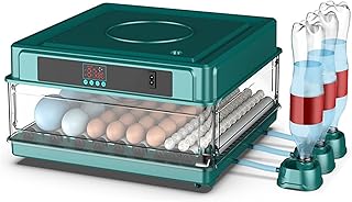 Fully Automatic Incubator, 64-Piece Flip-up Incubator, Dual Power Incubator, Led Egg Light, Automatic Temperature Control, Suitable for Chickens, Ducks, Quails, and Geese