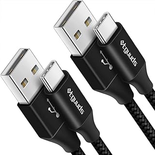 [15 قدم، قطعتان] كيبل USB C، كيبل ايتجوودز طويل USB الى USB نوع C سلك شاحن سريع مضفر متوافق مع سامسونج نوت 20 10 9 8 جالكسي S21 S20 S10 S9 S8 بلس S10E A10e A20 A50 LG بيكسل موتو الخ.