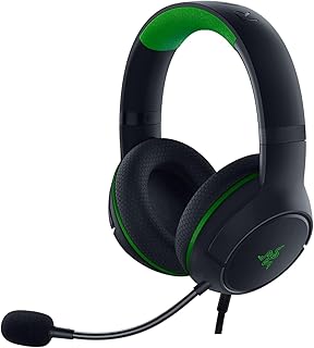 ريزر سماعة راس سلكية من كايرا اكس لاجهزة Xbox Series X|S (مشغلات تراي فورس 50 ملم، ميكروفون قلبي فائق الوضوح، تحكم في سماعة الرأس، مقبس 3.5 ملم، توافق متعدد المنصات) اسود، فوق الاذن