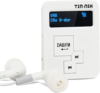 راديو DAB-398SD شخصي محمول DAB/DAB+/FM من تين-، راديو جيب رقمي RDS FM صغير مع بطارية قابلة لاعادة الشحن وسماعات اذن وشاشة OLED للرياضة والجري والمشي والركض وركوب الدراجات