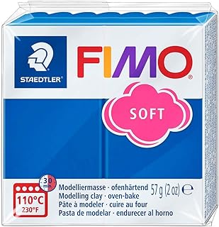 STAEDTLER SG Bildung Fimo 8020 37 Fimo Soft Modelling Clay, 57 g, Pacific Blue