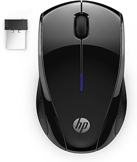 HP ماوس لاسلكي X3000 G3 - اسود، بطارية 15 شهر، مقابض جانبية للتحكم، مناسب للسفر، ضوء LED ازرق، مستشعر بصري قوي 1600 نقطة لكل بوصة، متوافق مع كمبيوتر ويندوز واللابتوب وماك وكروم بوك (683N7AA)