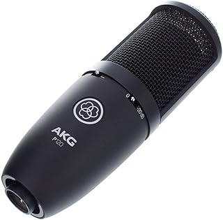 ميكروفون ستوديو احترافي بيرسيبشن P120 من ايه كيه جي، فضي، أحادي الاتجاه، XLR، من AKG