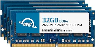 ترقية ذاكرة 260 دبوس DDR4 2666MHz DDR4 PC4-21300 SO-DIMM من او دبليو سي، (OWC2666DR4S128S)، لجهاز اي ماك 2019-2020 27 انش (iMac19,1 iMac20,1 iMac20,2)، سعة 128.0 GB