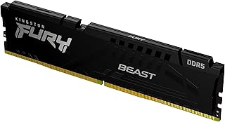 كرت ذاكرة للالعاب المكتبية فيري بيست وحدة واحدة من كينغستون 16GB RGB 6800MT/s DDR5 CL34 DIMM - KF568C34BB-16