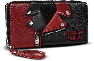 Harley Quinn Jacket-Essential Wallet, Black, 19 x 10 cm