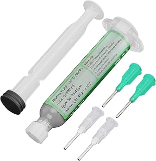 Gruiqrd Syringe Soldering Paste Flux Sn42 Bi58, Lead-Free Soldering Paste, Soldering Flux Tin Paste, Low Temperature Solder Paste 138 Degrees, for BGA LED SMD SMT Solder (1.41 oz/40 g)