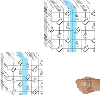 50 قطعة من رقع الاستحمام اللاصقة المقاومة للماء من اويسيسجالور، ضمادات شفافة قابلة للتمدد ومقاومة للماء لتاتو الجروح