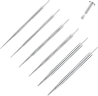 Xpircn Threadless Piercing Taper 20G 18G 16G 14G Stainless Steel Piercing Taper Insertion Pin for Lip Nose Monore Ear Cartilage Tragus Helix Eyebrow Tongue Body Piercing Stretching Kit Assistant Tools