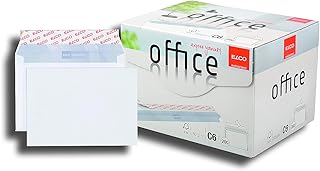 محفظة بيضاء من ELCO Office FSC C6 80gsm صندوق تسوق مغلف مقشرة وختم - عبوة 200