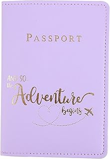 Passport Holder Cover, PU Leather Passport Cover Passport Holders Clear Personalised Passport Protective Covers, Travel Wallet Case Organiser with Wallet for Credit Card Money Business Card Passport